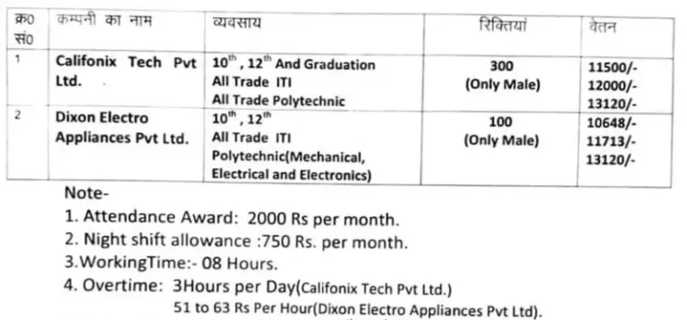 Dixon Electro Appliances & Califonix Tech Campus Placement 2024