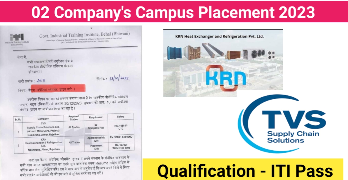 02 Company’s Campus Placement 2023