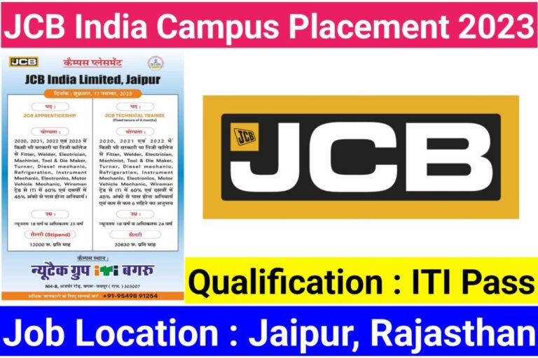 JCB India Campus Placement 2024