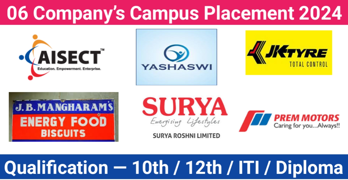 JK Tyres & 5 Other Company’s Campus Placement 2024