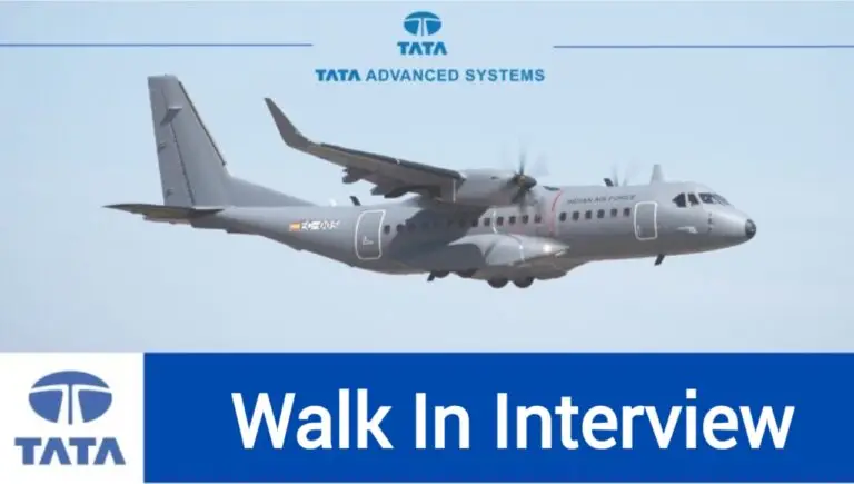 Tata Advanced Systems Ltd Walk In Interview 2024