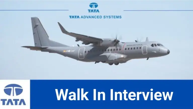 Tata Advanced Systems Pvt Ltd Walk In Interview 2024
