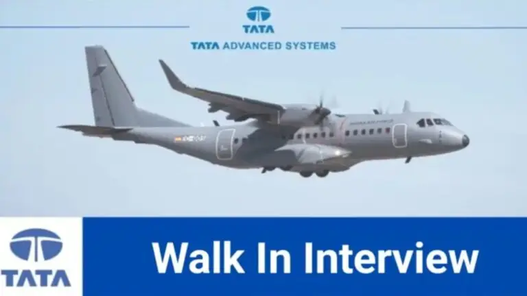 Tata Advanced Systems Pvt Limited Walk In Interview 2024