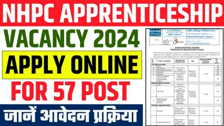 NHPC Apprenticeship Recruitment 2024