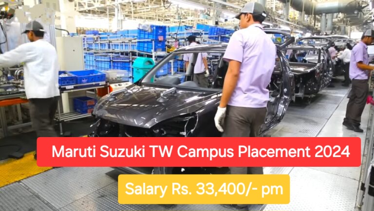 Maruti Suzuki TW Campus Placement 2024