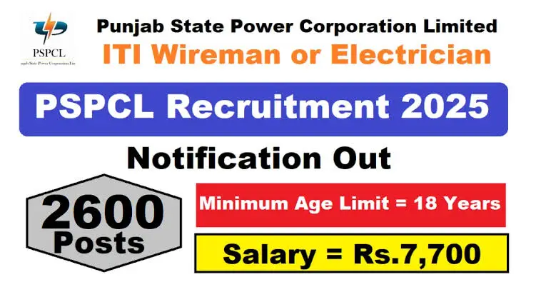 PSPCL Recruitment 2025